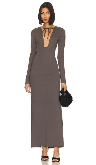 Santino Maxi Dress in Slate Gray | Revolve Clothing (Global)