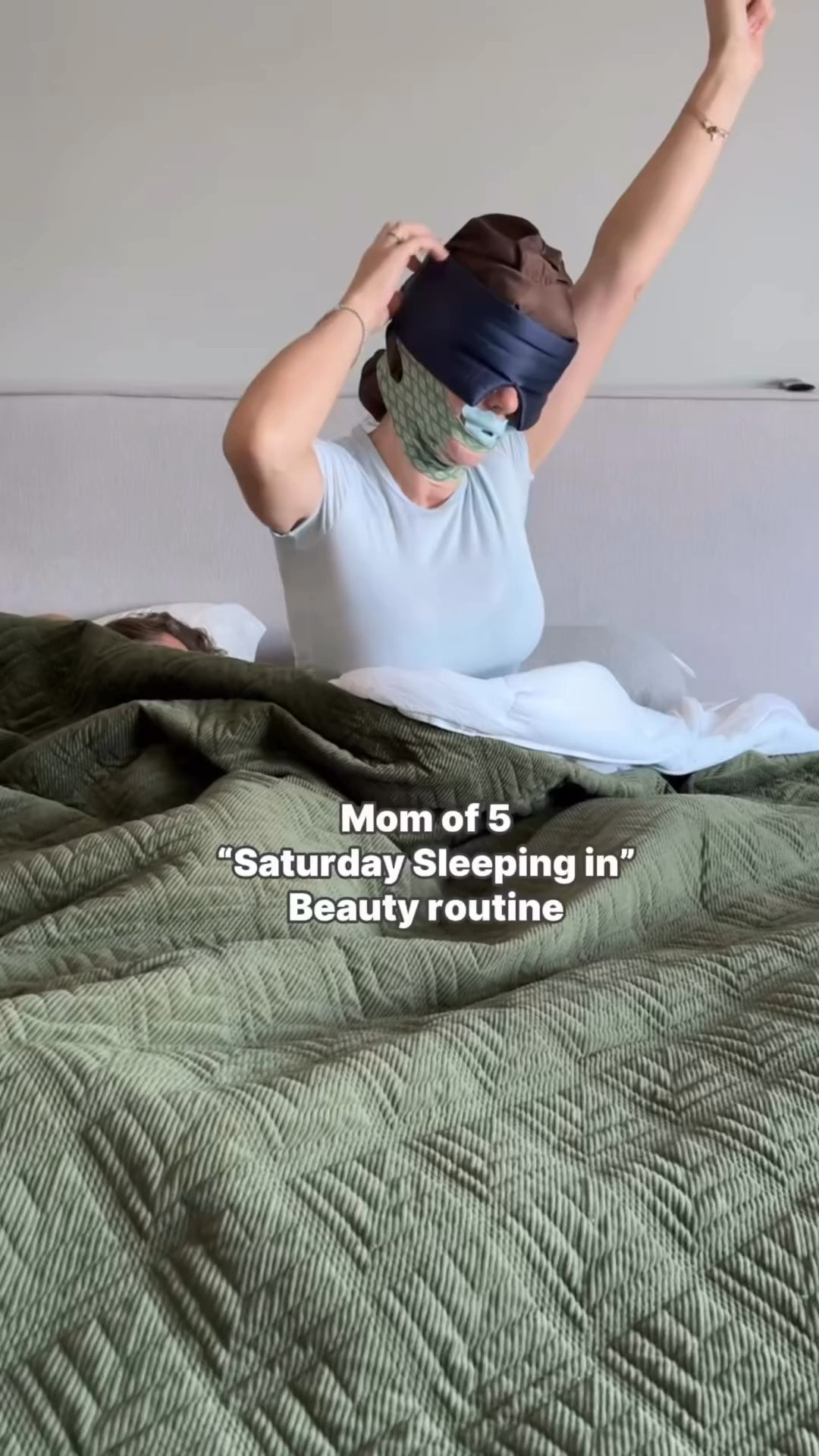 Saturday mornings are always my favourite ❤️ 
And no I don’t sleep like this every night. 
What I wore 
Eye mask 
Jaw strap 
Chest mask 
Hair bonnet @keypbeautiful 
Mouth tape @shopmintier 
Forehead tape 
Eye mask @songofskinofficial 



#LTKmomlife #LTKselfcare #LTKmorningroutine