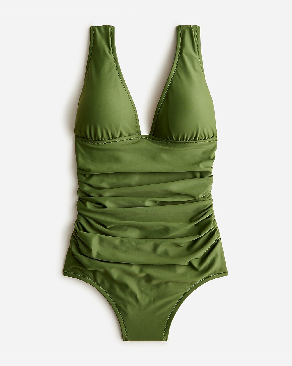 Ruched V-neck one-piece | J. Crew US