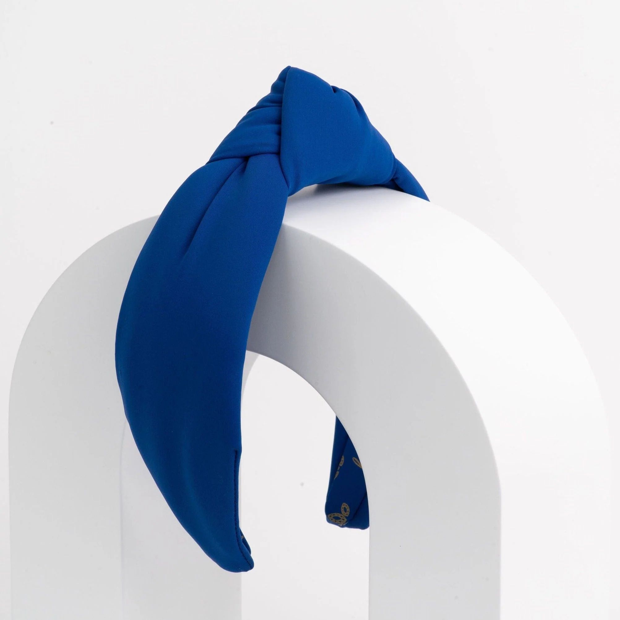 Navy Blue Neoprene Knotted Headband | La Bella Shop