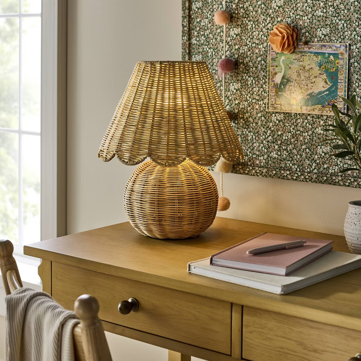 Table Lamp with Woven Base and Woven Shade - Threshold™ designed with Studio McGee | Target