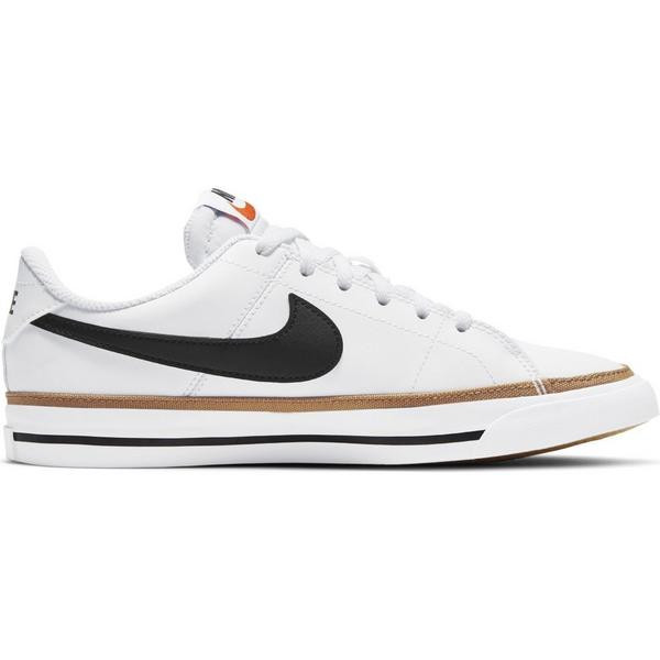 Kids' Nike Court Legacy Sneakers Big 3.5 Regular White/Black-Desert Ochre | Scheels Sports
