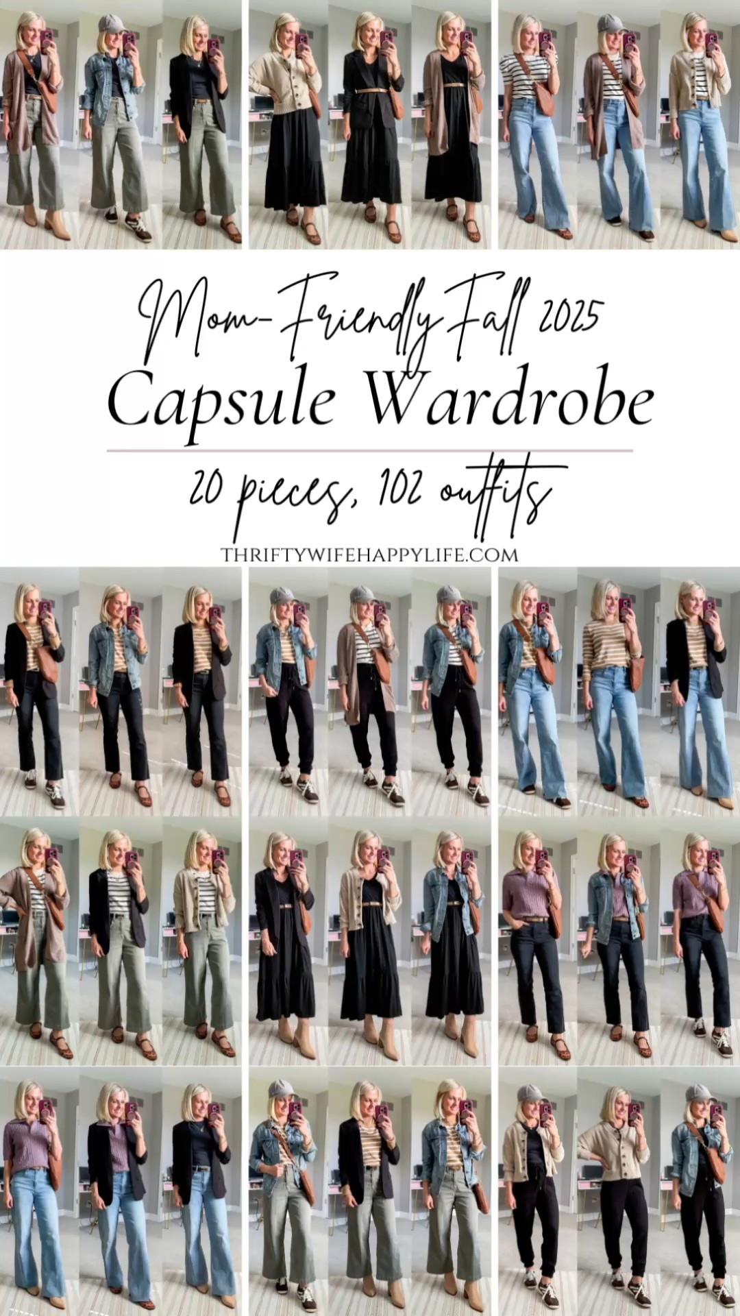 Mom-Friendly fall capsule wardrobe! 20 pieces and 102 outfit ideas

#LTKPetite #LTKSeasonal #LTKStyleTip