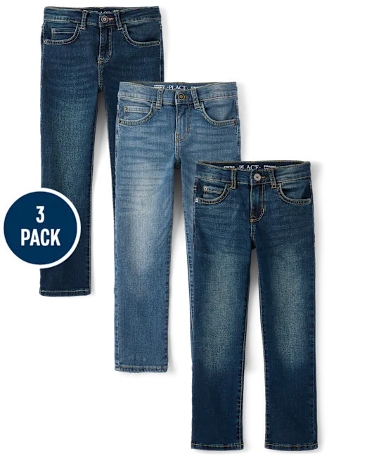 Boys Straight Jeans 3-Pack - multi | The Children's Place