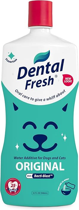 Dental Fresh Water Additive for Dogs and Cats, Clean Teeth and Fresh Breath, Daily Pet Oral Care,... | Amazon (US)