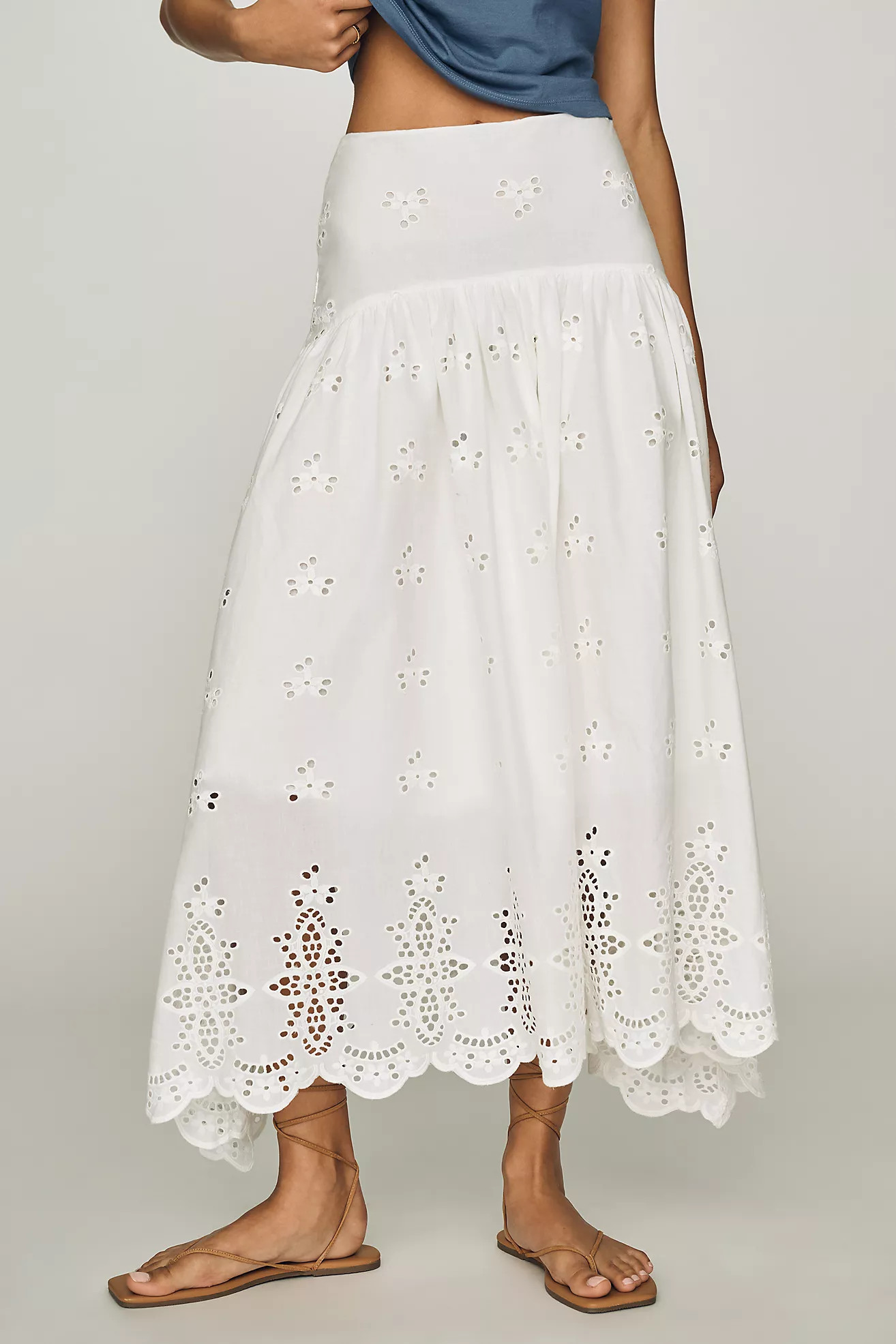 Bishop + Young Sorrento Cotton Maxi Skirt | Anthropologie (US)