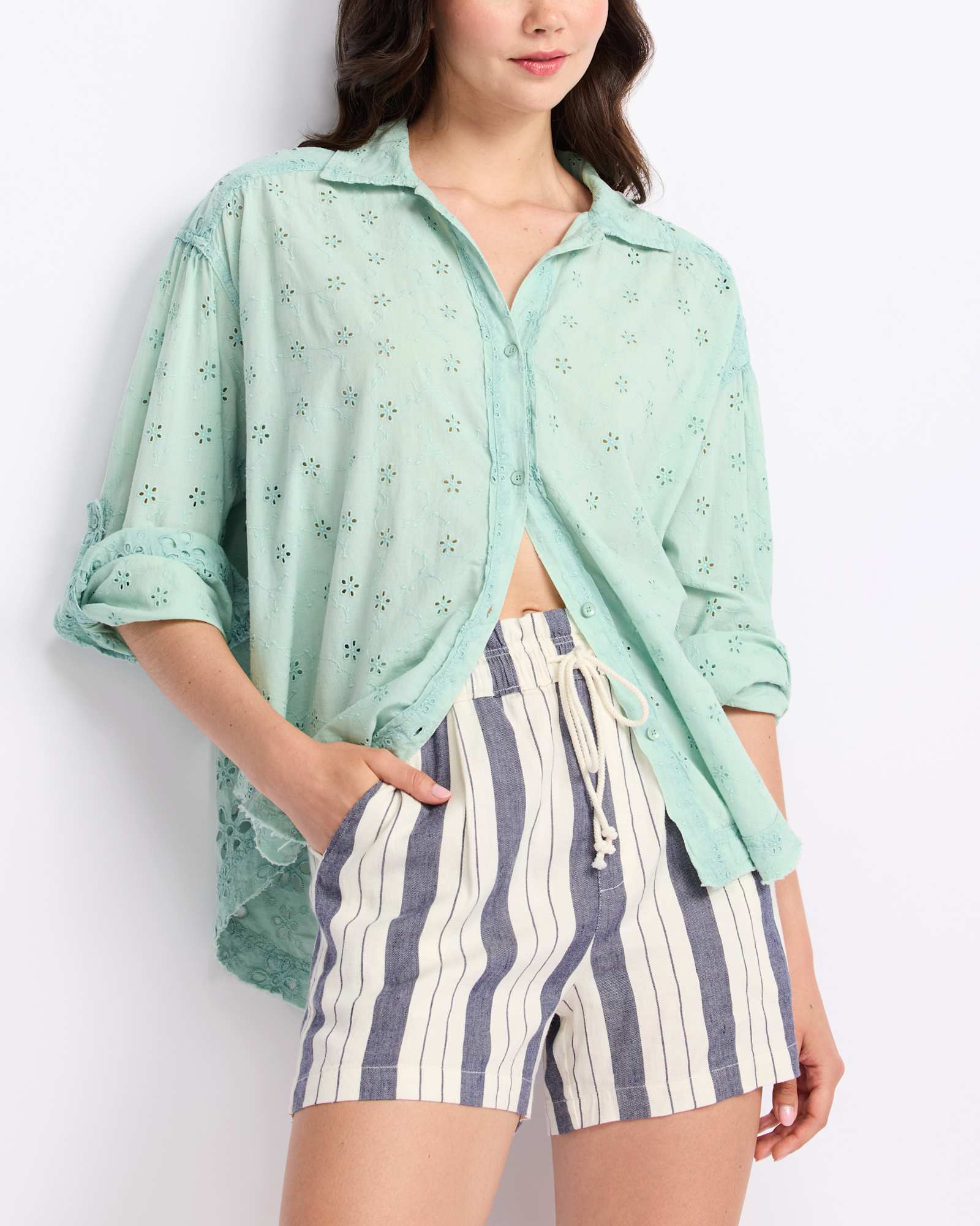 Mae Eyelet Shirt | Stitch Fix