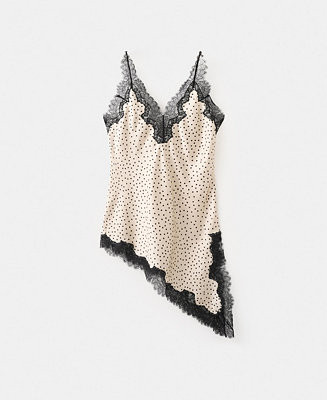 Mango Women's Polka Dots Lace Top - Macy's | Macy's