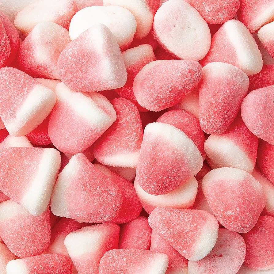 Valentine's Day Candy - Strawberry Puffs, Pink Gummy Candy (1 Pound Bag) | Amazon (US)