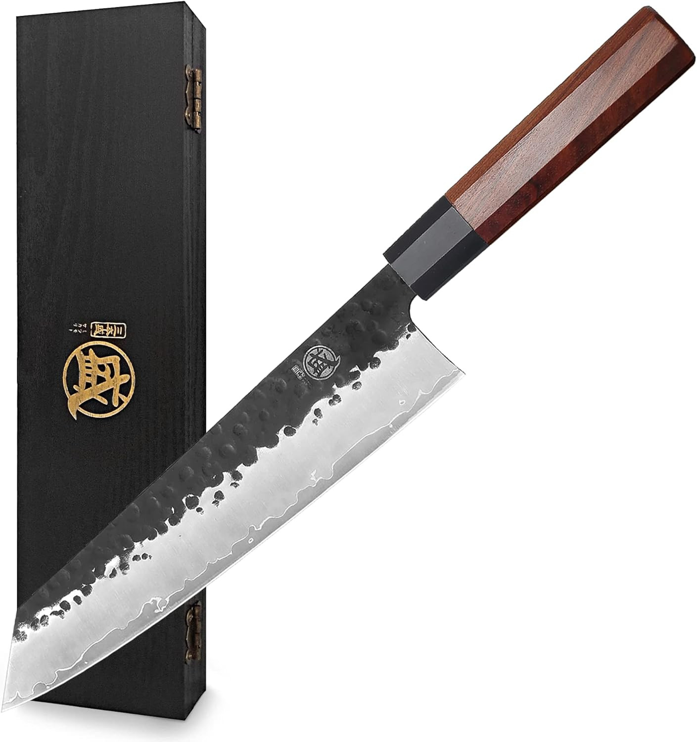 MITSUMOTO SAKARI 9 inch Japanese Kiritsuke Chef Knife, High Carbon Stainless Steel Kitchen Knife,... | Amazon (US)