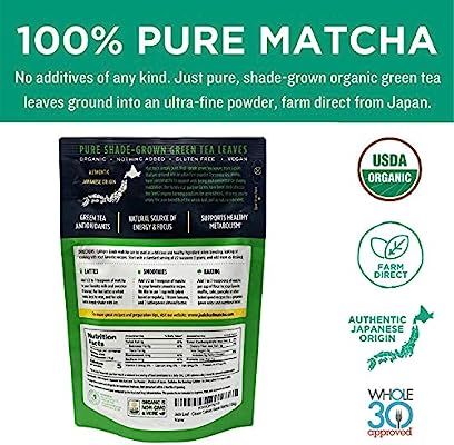 Jade Leaf Matcha Green Tea Powder - USDA Organic, Authentic Japanese Origin - Culinary Grade - Pr... | Amazon (US)