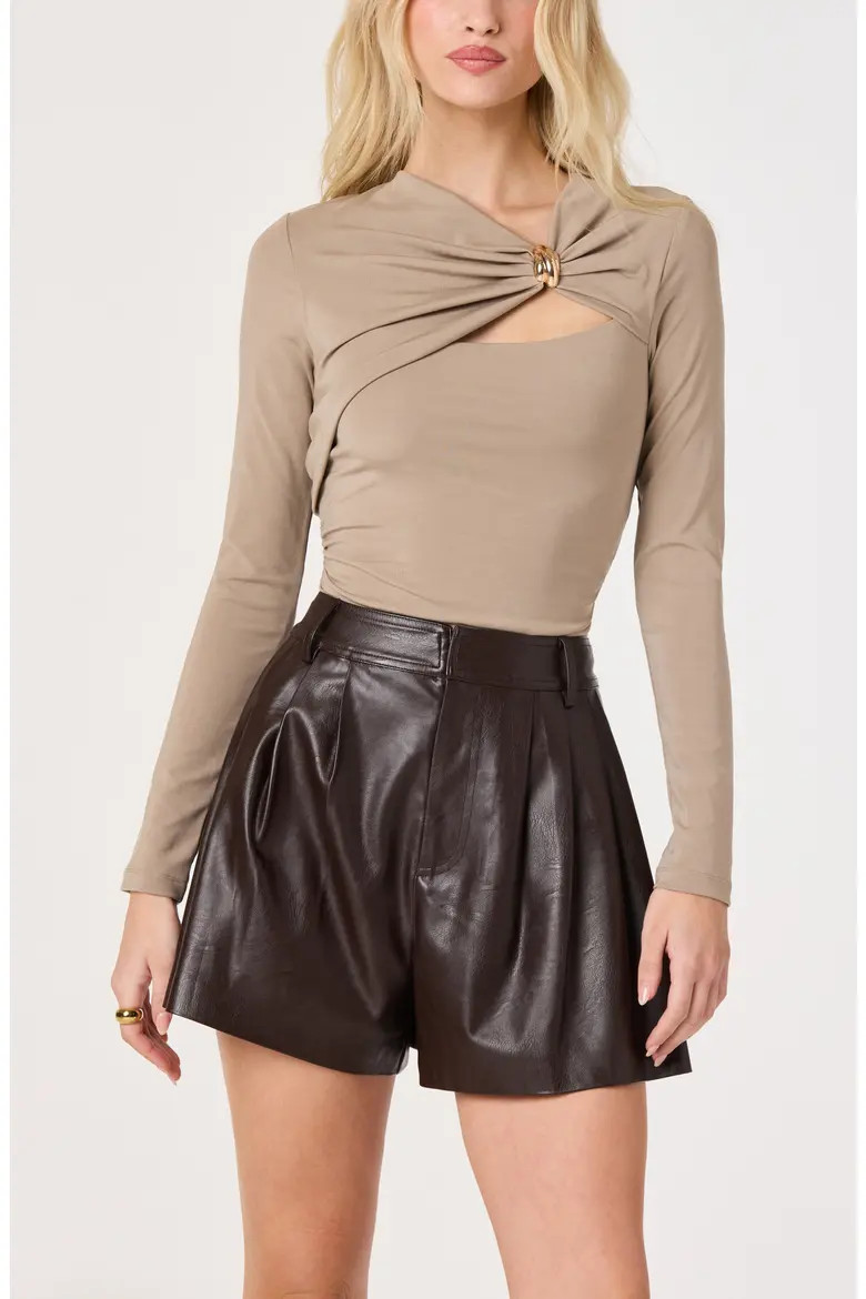 ASTR the Label Shanetta Offset Cutout Knit Top (Women) | Nordstrom | Nordstrom