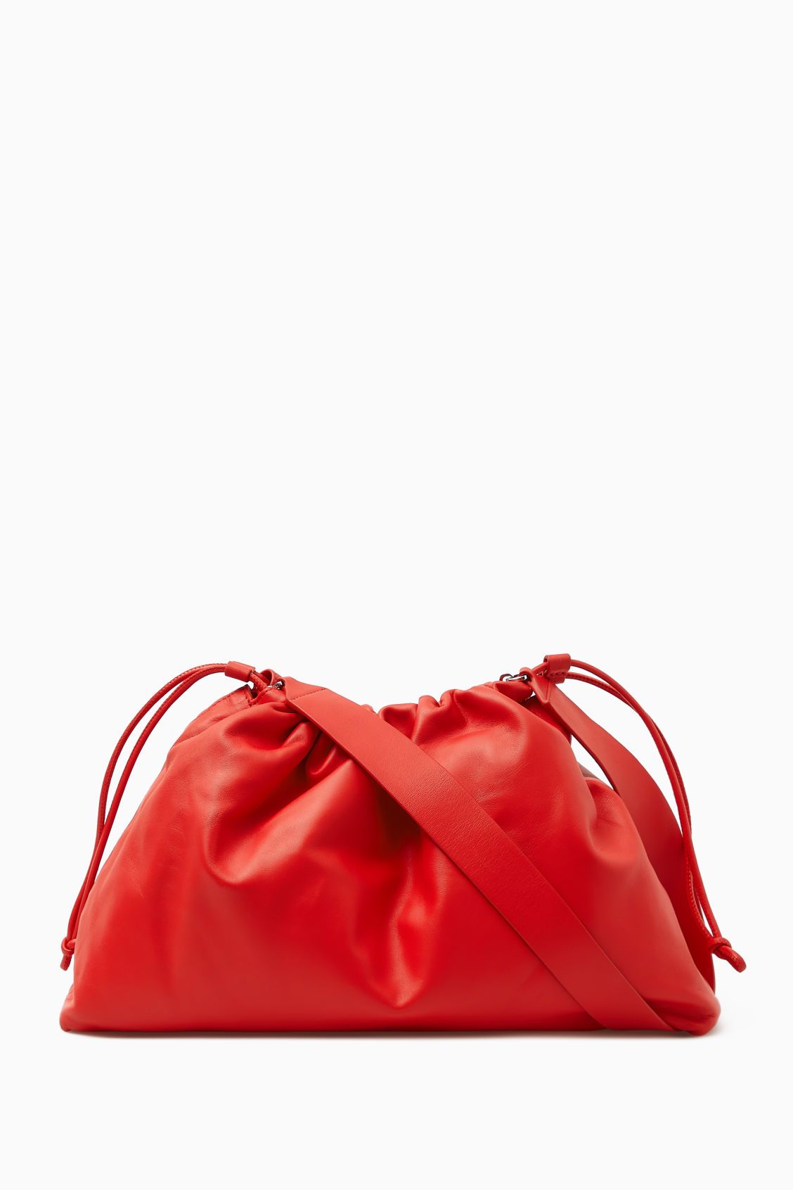 DRAWSTRING CLUTCH - LEATHER | COS (US)