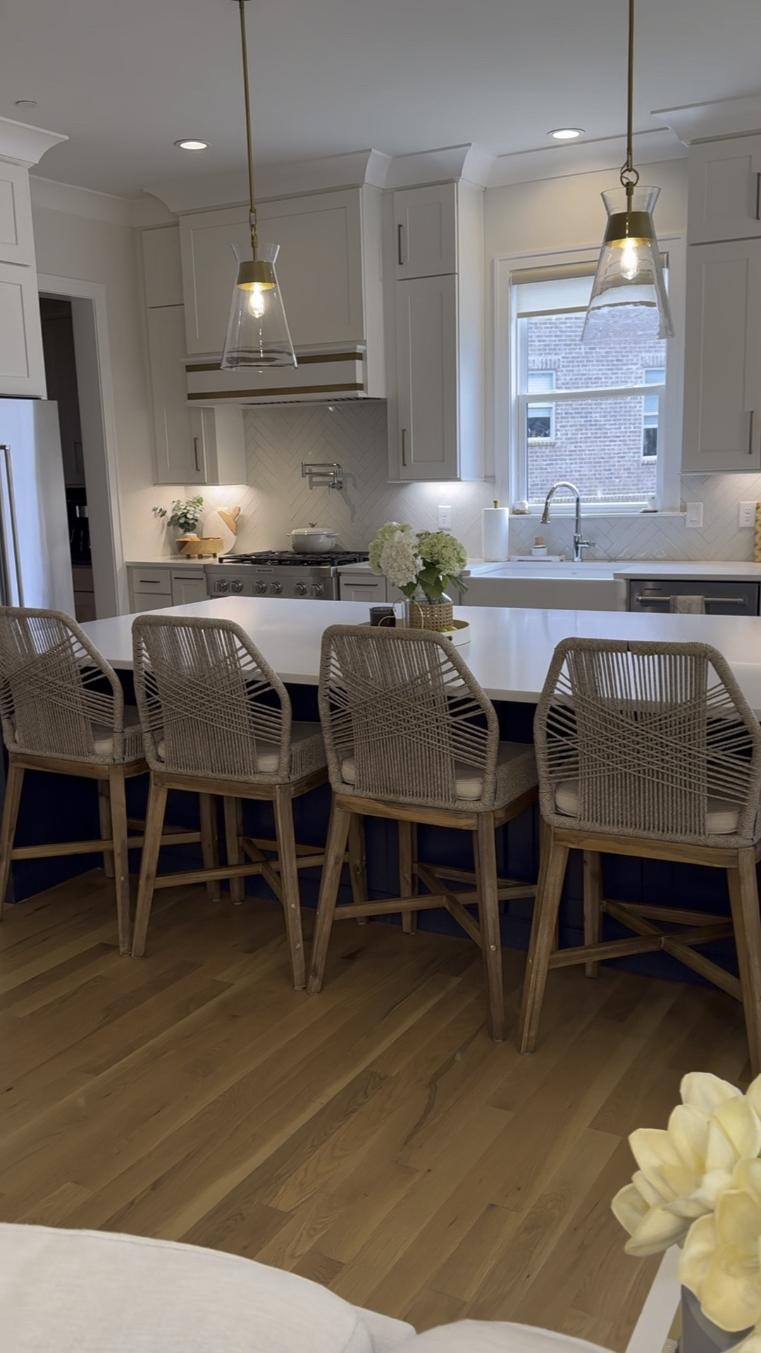 My most requested link is back in stock! These Rope Crossweave Counterstools add so much warmth and texture to this space. 

#LTKHome #LTKStyleTip