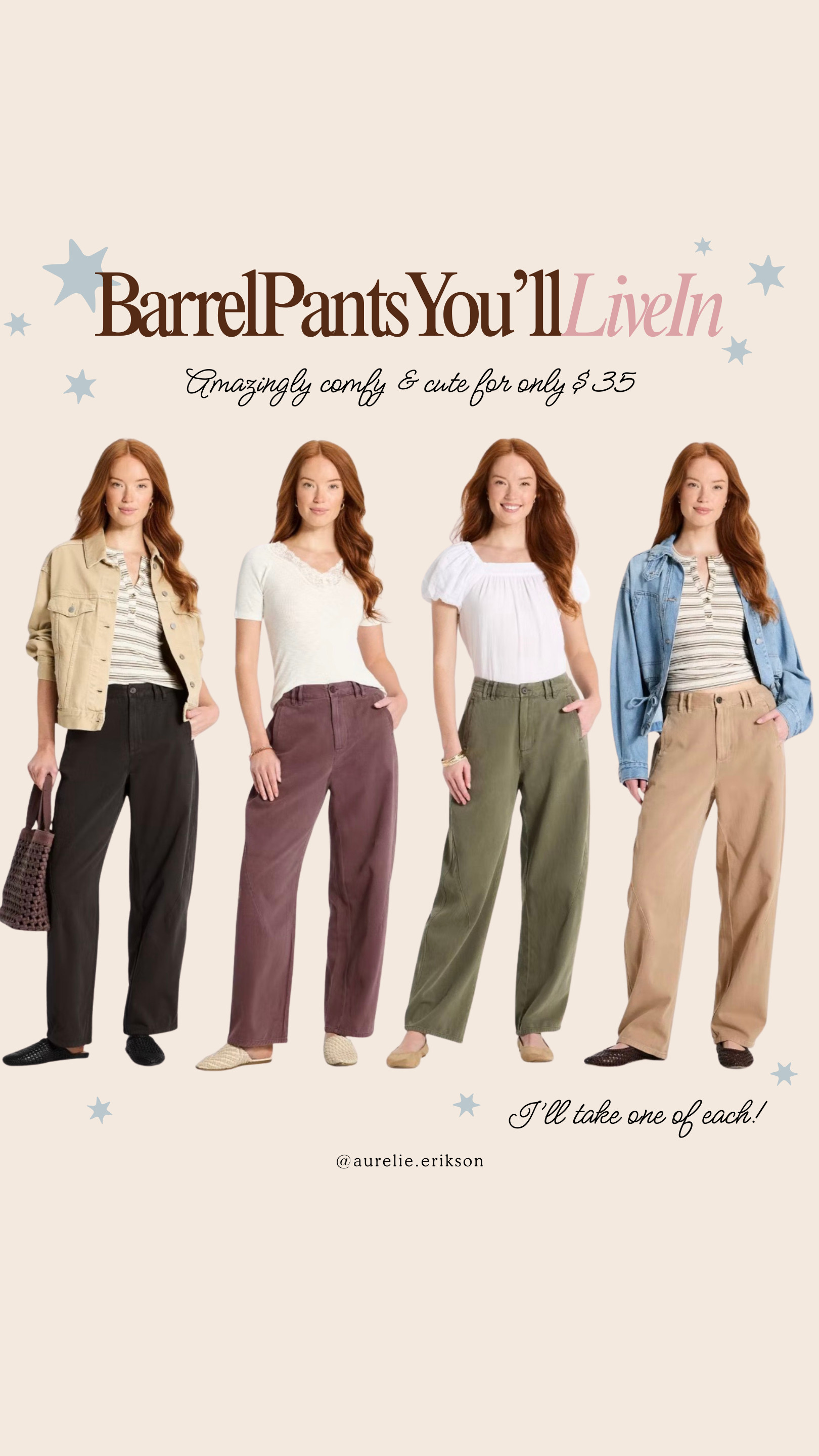 These Target barrel pants are SO good 🤎 The perfect relaxed, slightly oversized fit with that effortless cool-girl feel. So easy to dress up or keep casual with sneakers + a cozy sweater. And the price?!  ONLY $35! 🙌🏼 #TargetStyle #UniversalThread #BarrelPants #FallFashion #TargetFinds #FallStyle #LTKFinds 

 #LTKgrwm #LTKootd #LTKSeasonal