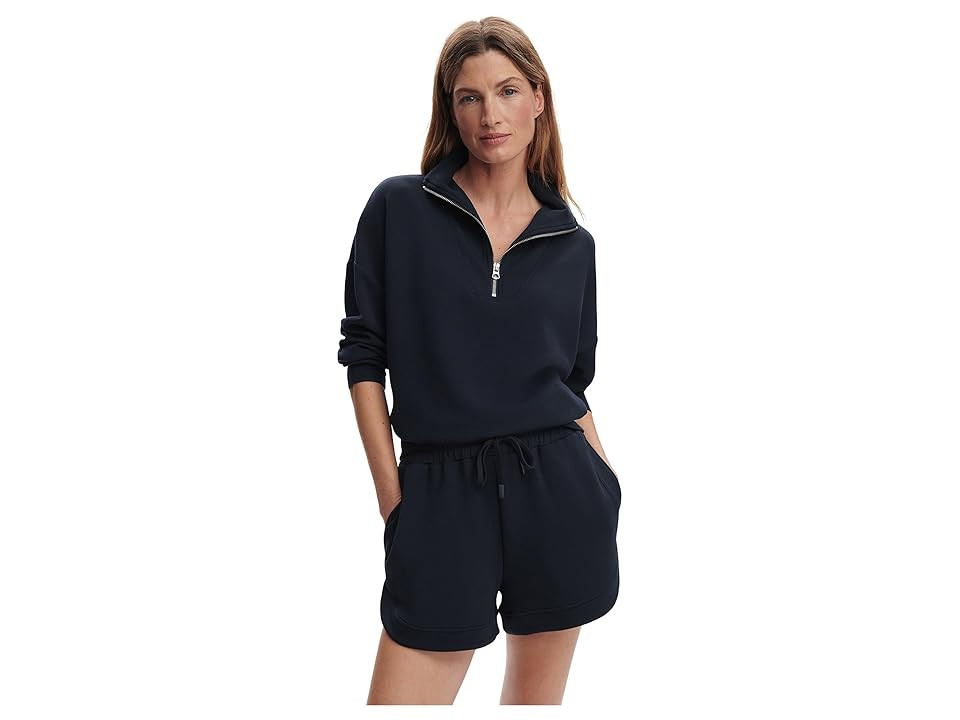 Varley Hawley 1/2 Zip Sweater Women's Clothing Navy : SM, Polyester/Viscose/Elastane | Zappos