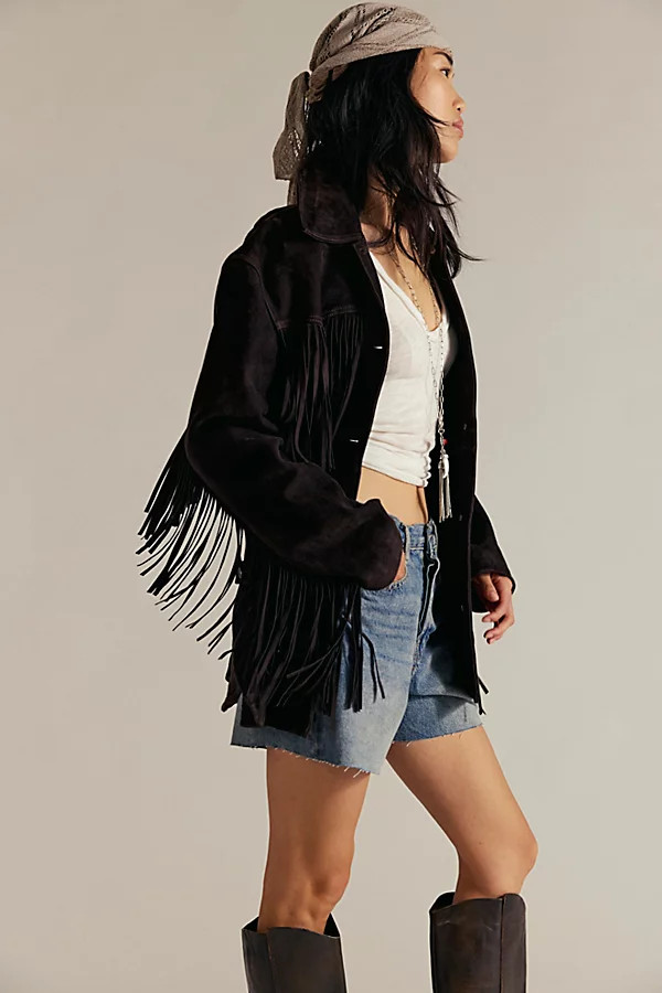 Fringe Out Vegan Suede Jacket | Free People (Global - UK&FR Excluded)
