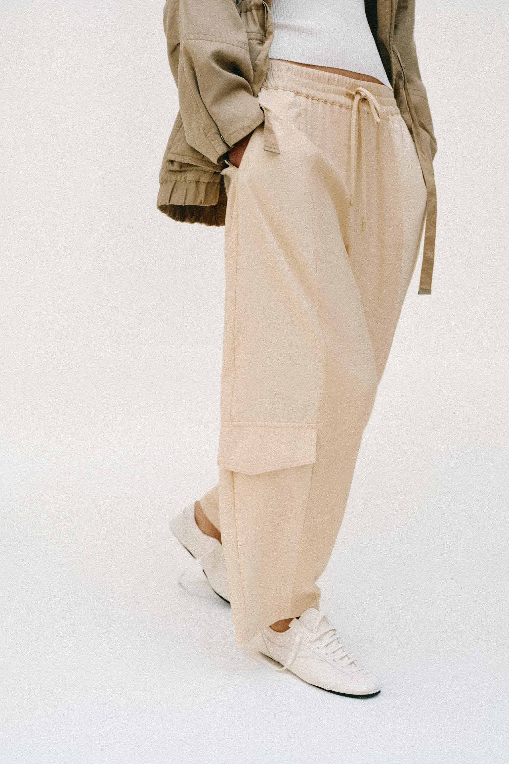 COMBINATION BARREL PANTS | Zara US