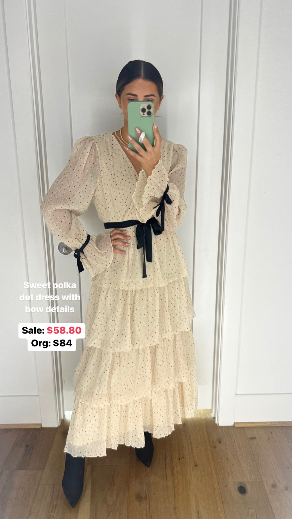 This polka dot maxi is so sweet & would be great for holiday events. Love the velvet bow details! 

Code: THANKYOU30 

Dressupbuttercup.com 

#dressupbuttercup

#LTKGiftGuide #LTKsalealert #LTKstyletip