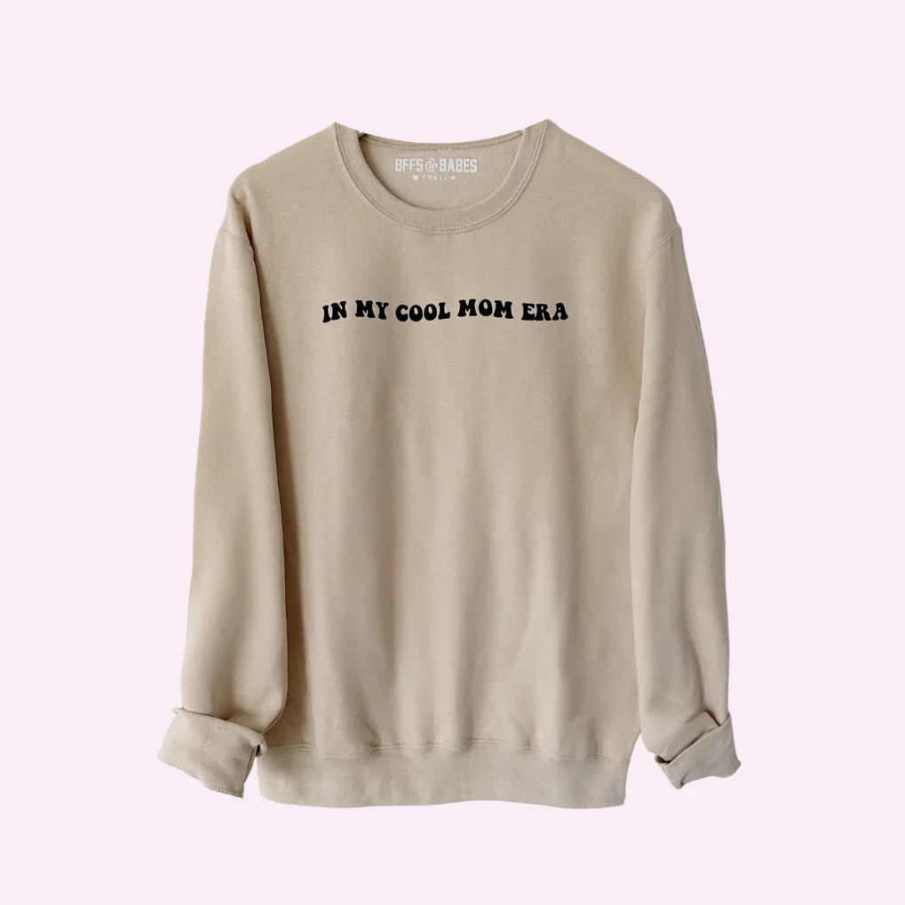 COOL MOM ERA ♡ beige sweatshirt with print | BFFS & BABES