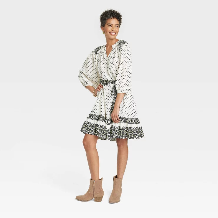 Women's 3/4 Sleeve A-Line Dress - Knox Rose™ | Target