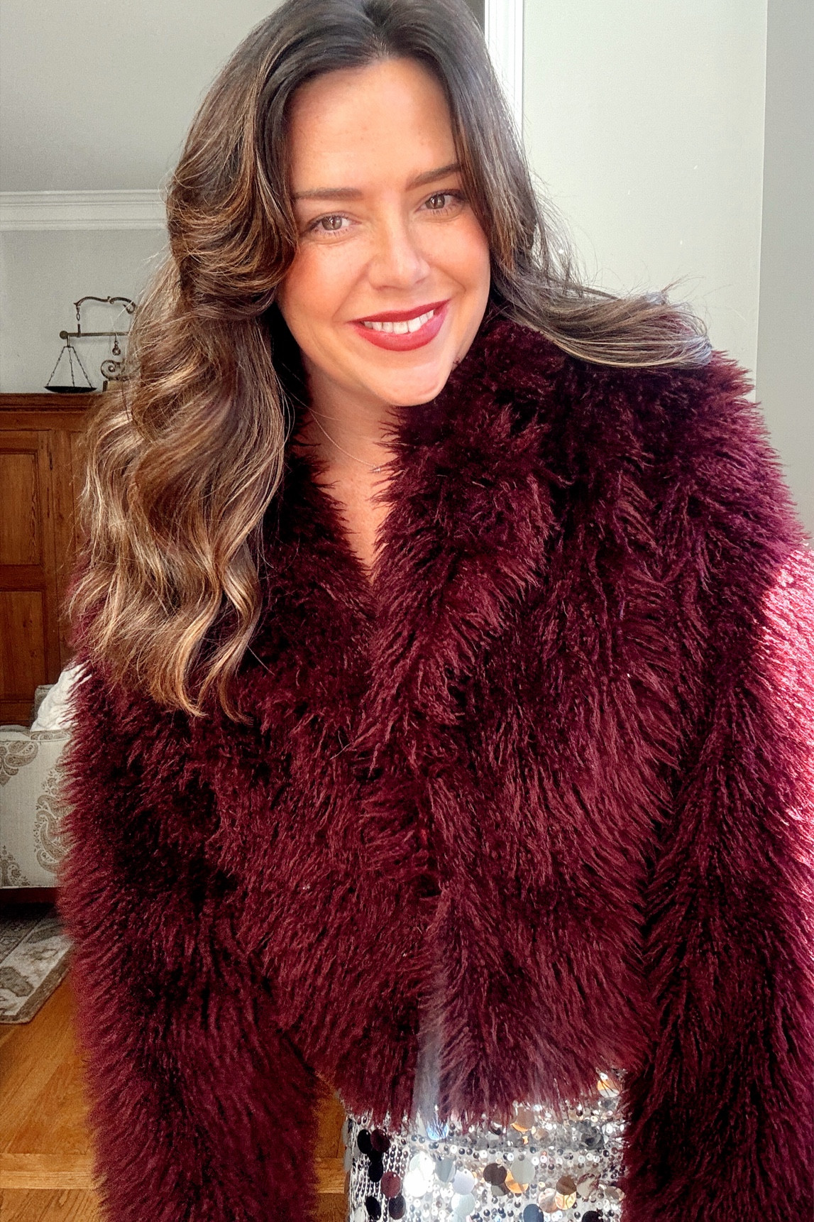 The Faux Fur IT Jacket everyone wants !!! I cannot get over this jacket the quality, the fit the way it hooks or unhooks its literally phenomenal!!!! Run ! So cute with jeans and anything. #fauxfur #jacket 

#LTKHoliday #LTKSeasonal #LTKOver40