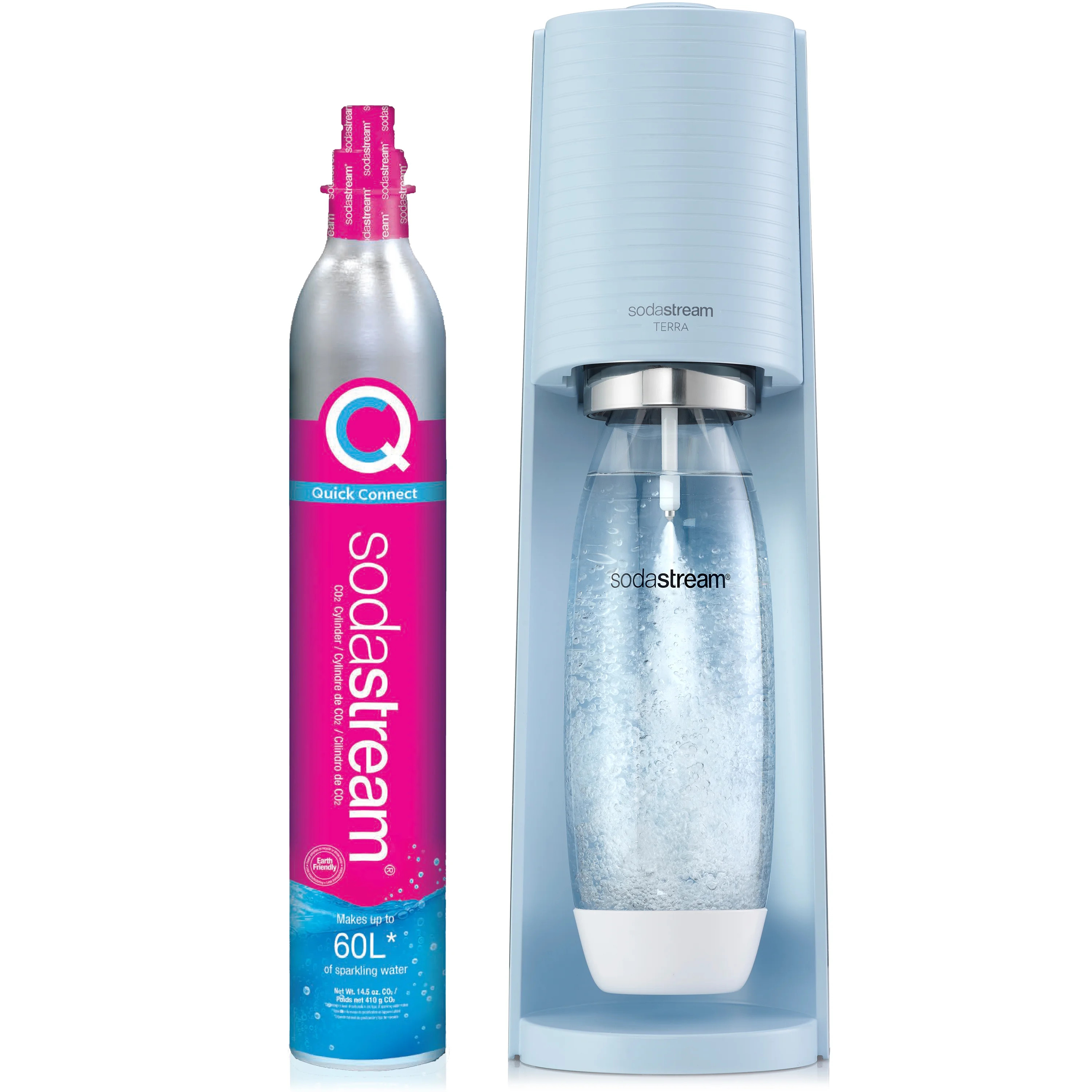 SodaStream Terra Misty Blue Color Sparkling Water Maker Machine - Walmart.com | Walmart (US)