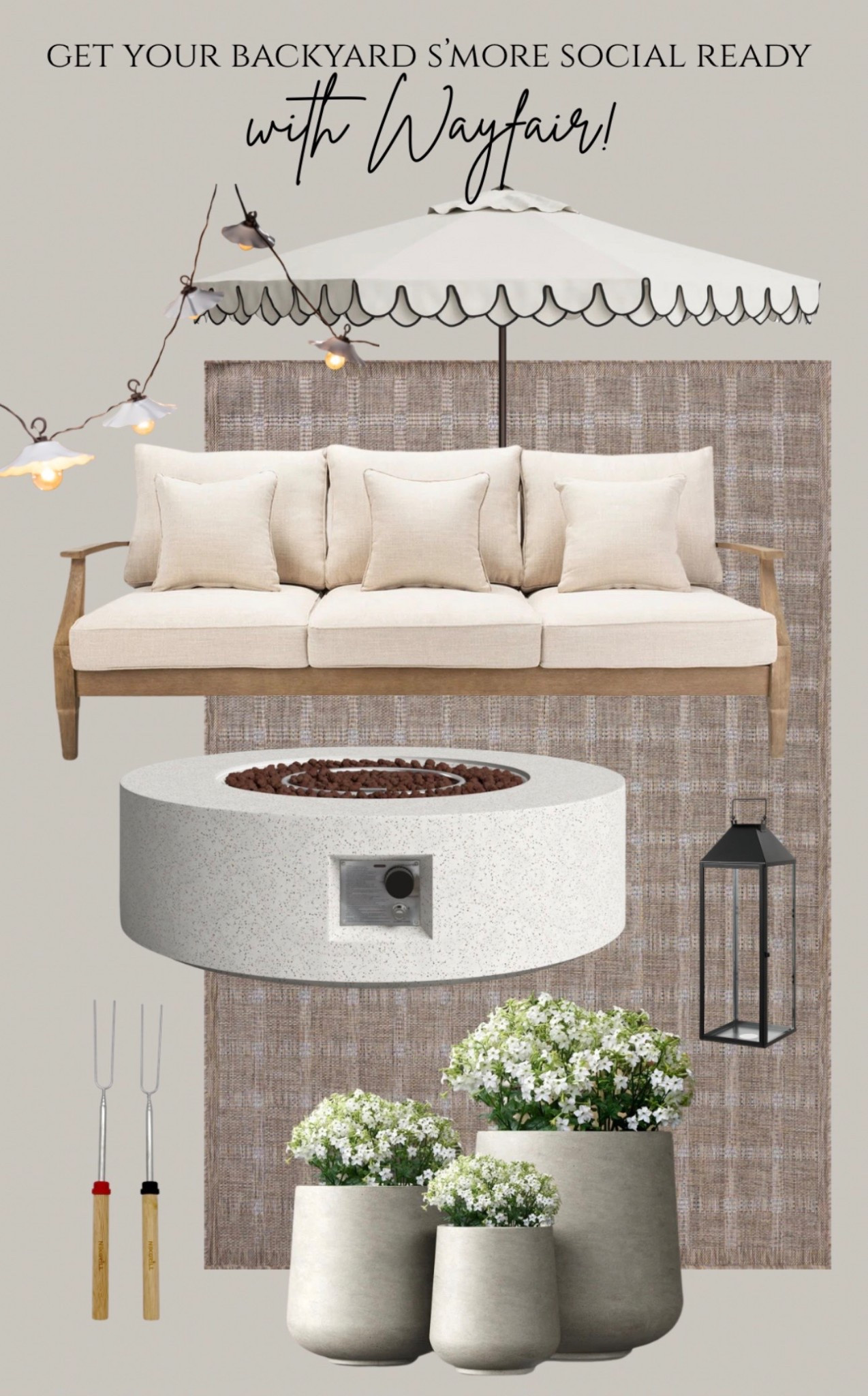 #ad #wayfairpartner Get your backyard S’mores Social ready with @Wayfair! Wayfair has so many amazing items for summer gatherings ☀️ #wayfair #wishyouwerehere #outdoor

#LTKSaleAlert #LTKHome #LTKSeasonal