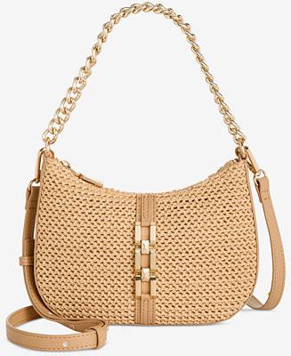 I.N.C. International Concepts Quynn Small Straw Crossbody, Exclusively at Macy's - Macy's | Macy's