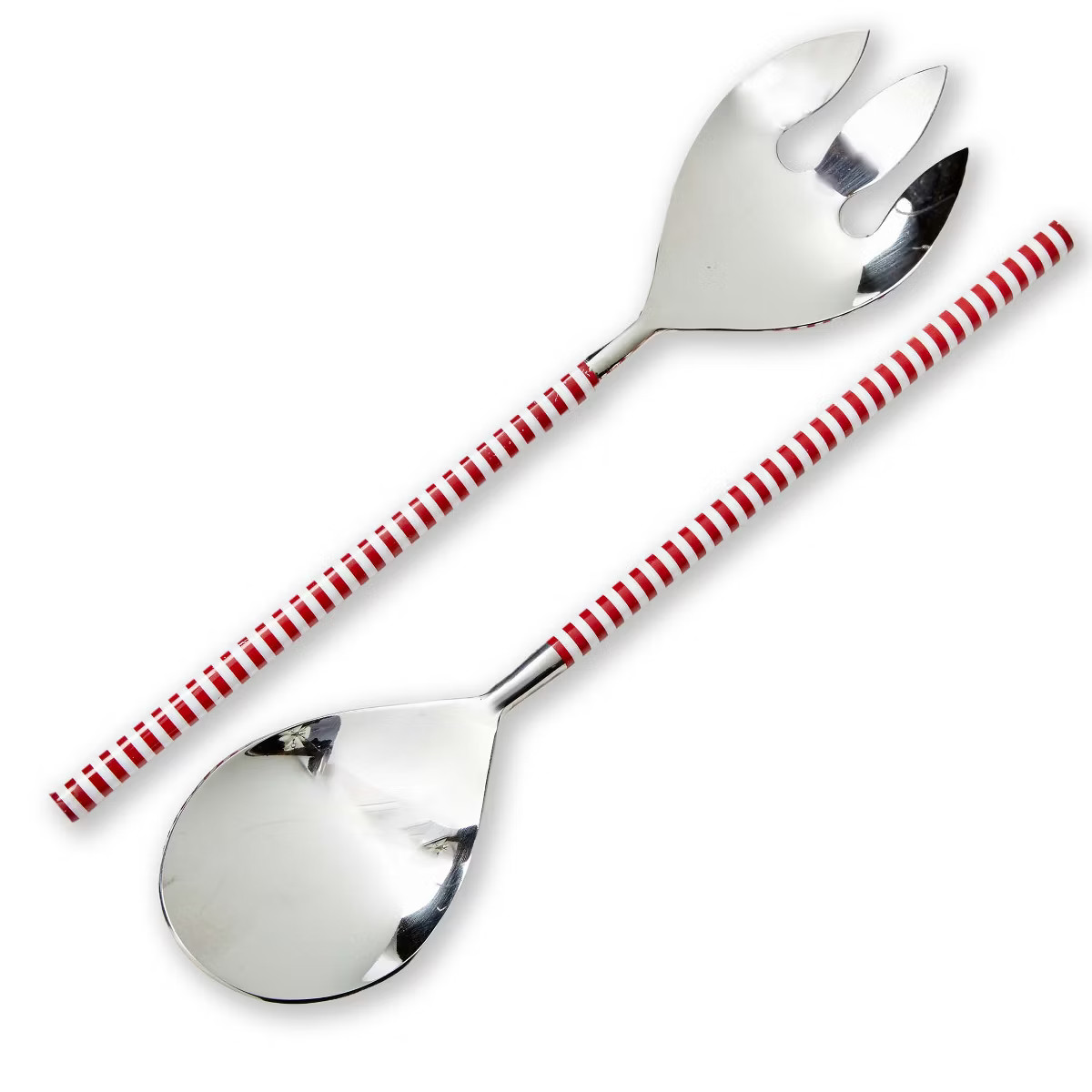 tag Candy Stripe Stainless Steel Serving Fork - 11" Red Multi Serving Utensil for Christmas - Han... | Target