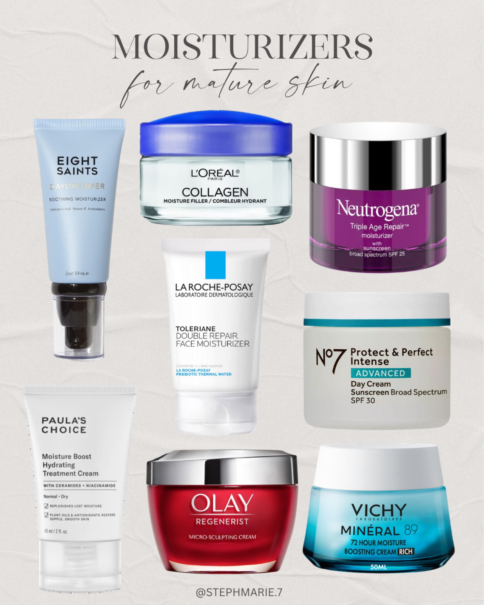 The best moisturizers for mature skin! These have all been vetted by me and have been incorporated into my skincare routine.

#LTKOver40 #LTKBeauty