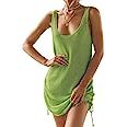 Bsubseach Women Crochet Bikini Cover Ups Summer Scoop Neck Beach Tank Dress | Amazon (US)