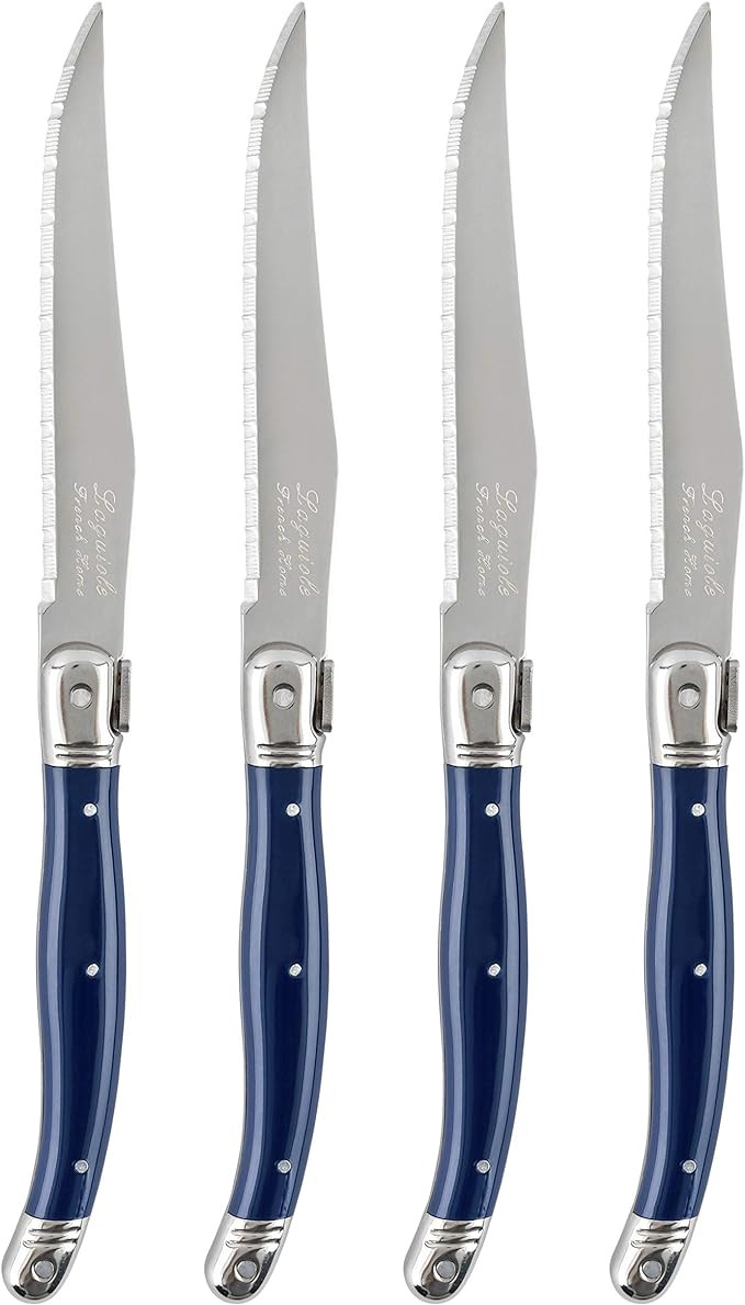 French Home Laguiole 4-Piece Steak Knife Set – Sophisticated Stainless Steel Dinner Knives with... | Amazon (US)