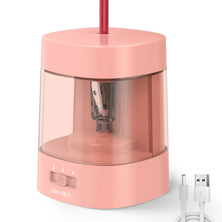 Deli Electric Pencil Sharpener,Suitable for No.2 Pencils Colored Pencils, USB & Battery Operated,... | Walmart (US)