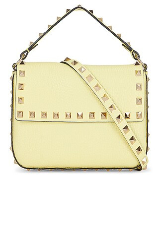 Valentino Garavani Rockstud Pouch in Lime Sorbet | FWRD | FWRD 