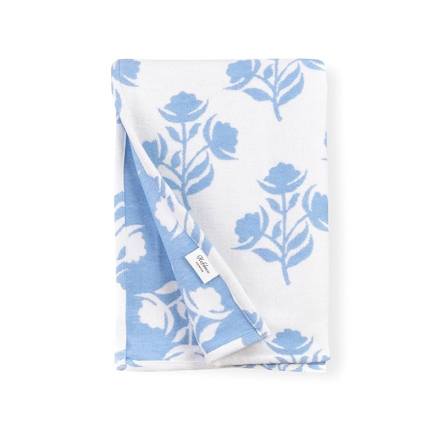 Hofdeco Premium Coastal Grandmillennial Decorative Throw Blanket 50"x70" for Patio Couch Sofa Azu... | Amazon (US)