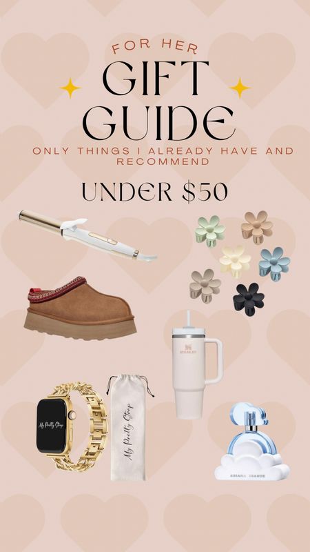 Gift guide for her under $50! Only things I already have and highly recommend edition 🤍✨

#LTKfindsunder50 #LTKGiftGuide #LTKHoliday
