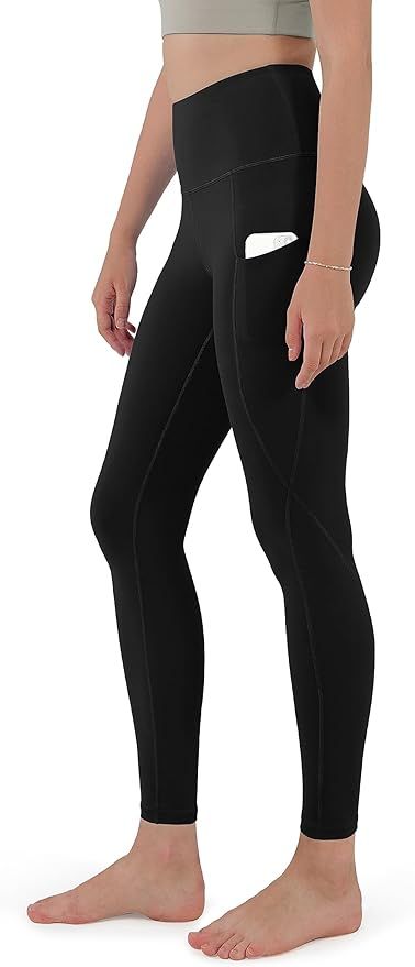 ODODOS Women's High Waisted Yoga Capris with Pockets,Tummy Control Non See Through Workout Sports... | Amazon (US)