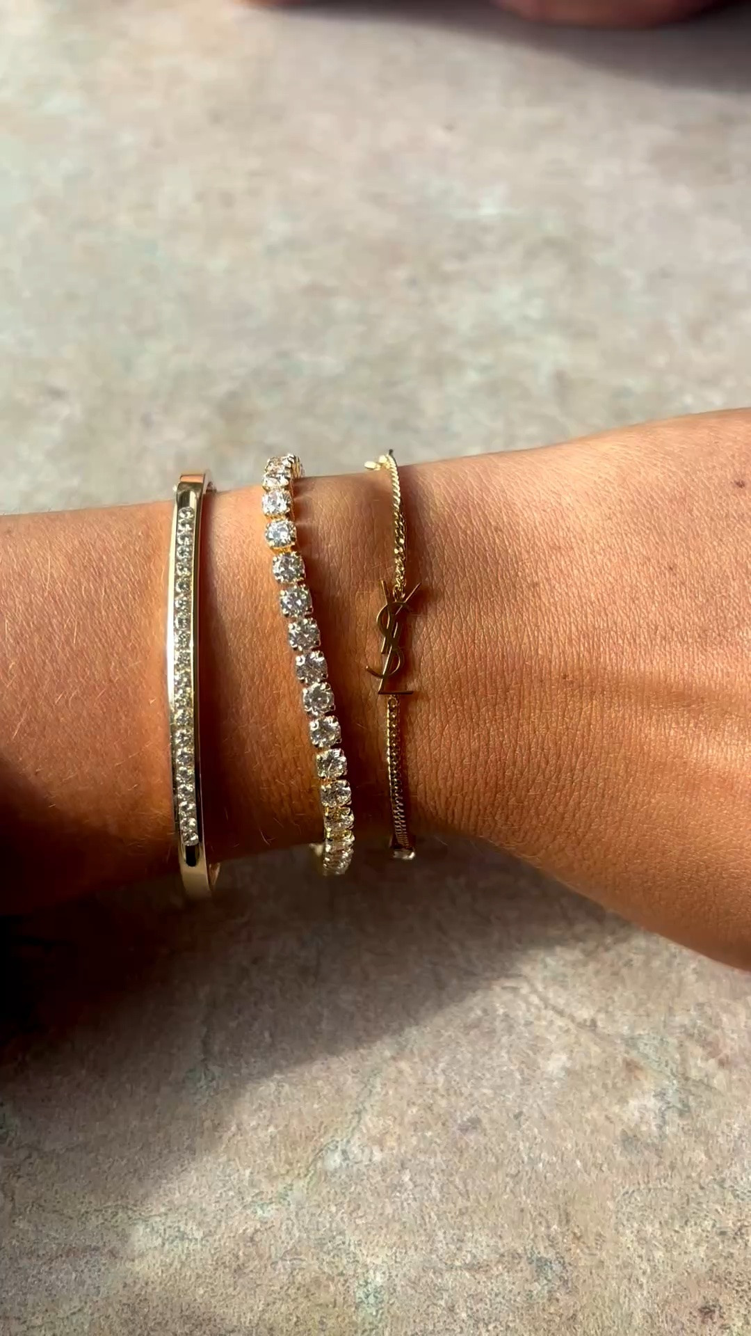Obsessing over my new bracelet stack #ysl #braceletstack #bracelet #jewelry #gold #goldbracelet #nordstrom

#LTKSaleAlert