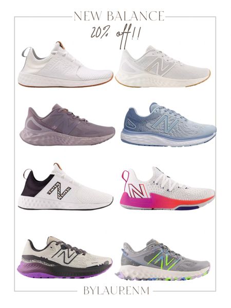 20% off sneakers. New balance sneakers sale. workout shoes. Tennis shoes.