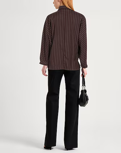 HAVEONE  | Brown Women‘s Striped Shirt  | YOOX | YOOX (US)