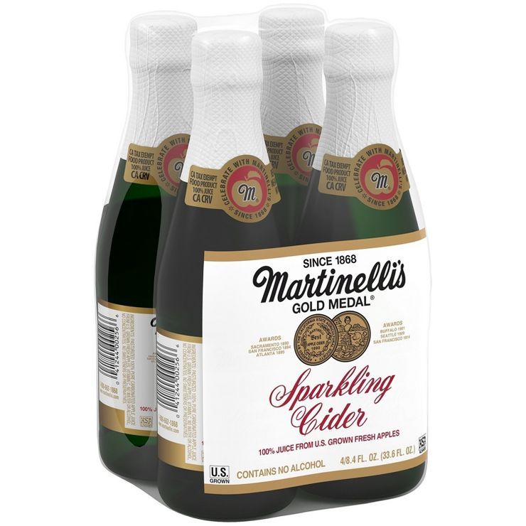 Martinelli's Sparkling Cider - 4pk/8.4 fl oz Mini Glass Bottles | Target