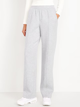 High-Waisted Bounce Fleece Trouser Sweatpants | Old Navy (US)