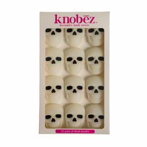 Glow-in-the-Dark Skull Knobēz 12 pack | Knobēz