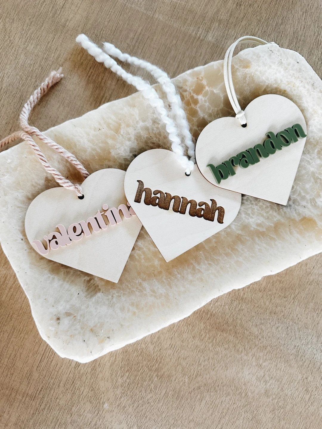 Valentines Day Basket Tag Heart Shaped Gift Tag Custom - Etsy | Etsy (US)