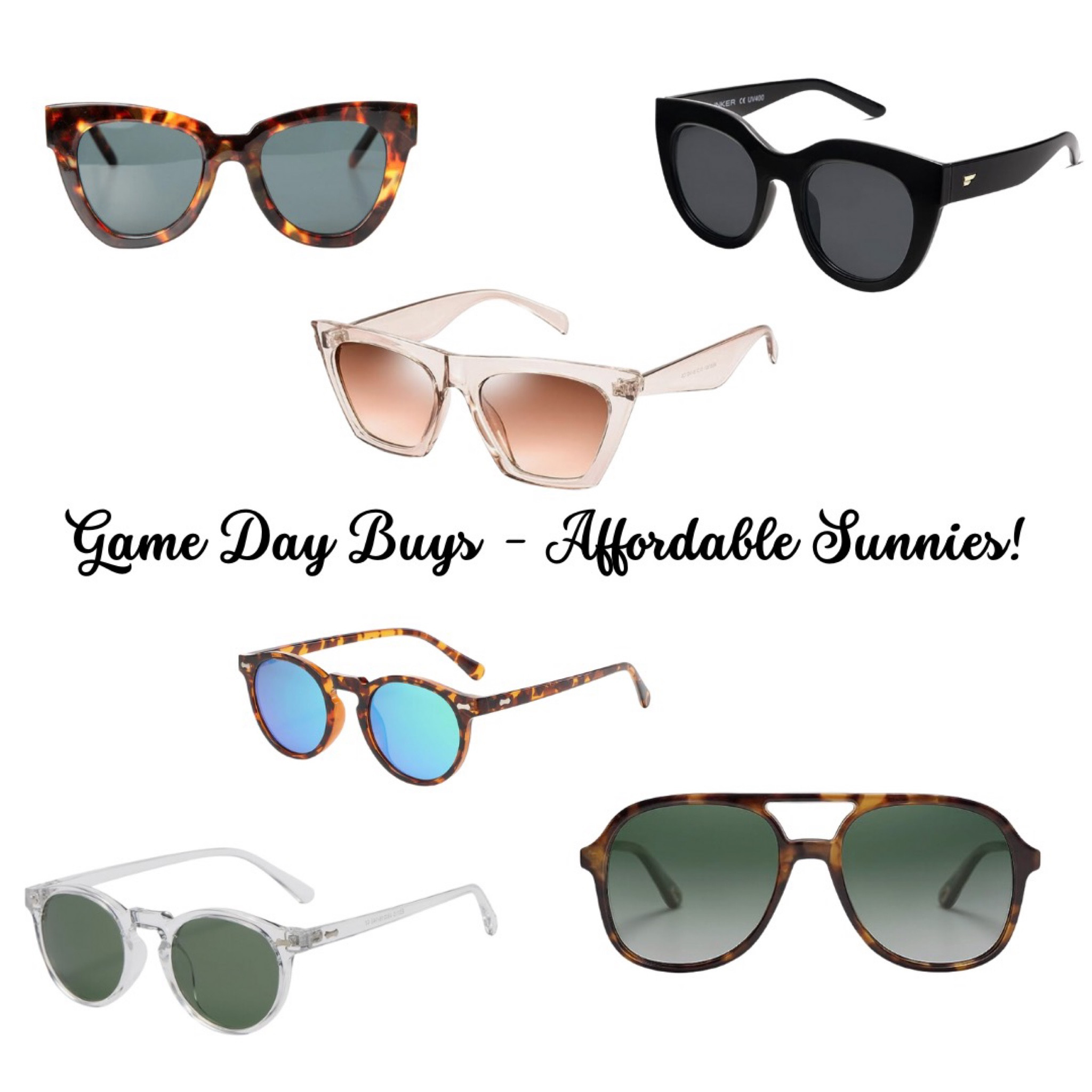 sunnies all under $25 so you’ll be a little *less* bummed when you break them at the tailgate or forget them in the stands. 

#LTKBacktoSchool #LTKunder50 #LTKSeasonal