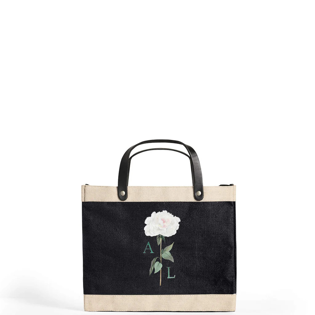 Petite Market Bag in Black Peony by Amy Logsdon | Apolis