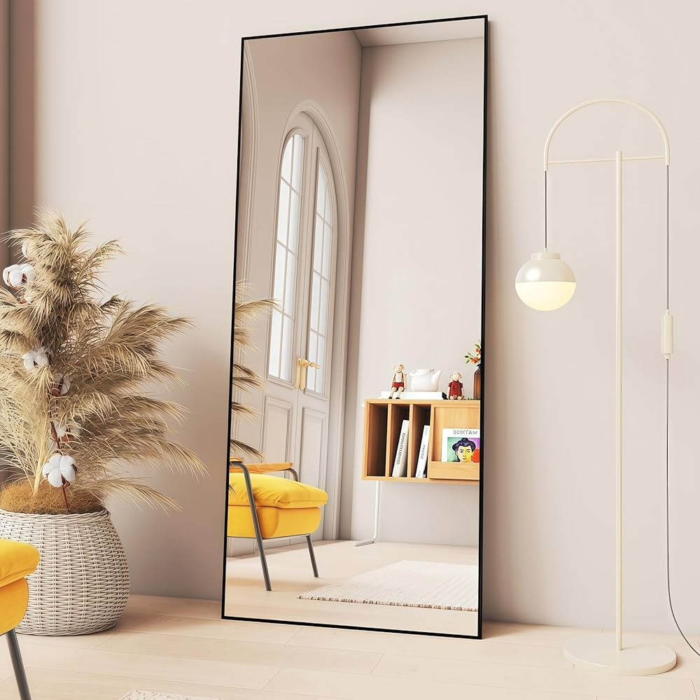 71" x 32" Full Length Mirror – Large Full Body Mirror with Stand, HD Shatterproof Tempered Glas... | Amazon (US)