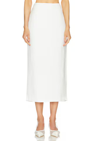 by Marianna Leala Midi Skirt in Ivory | Revolve Clothing (Global)