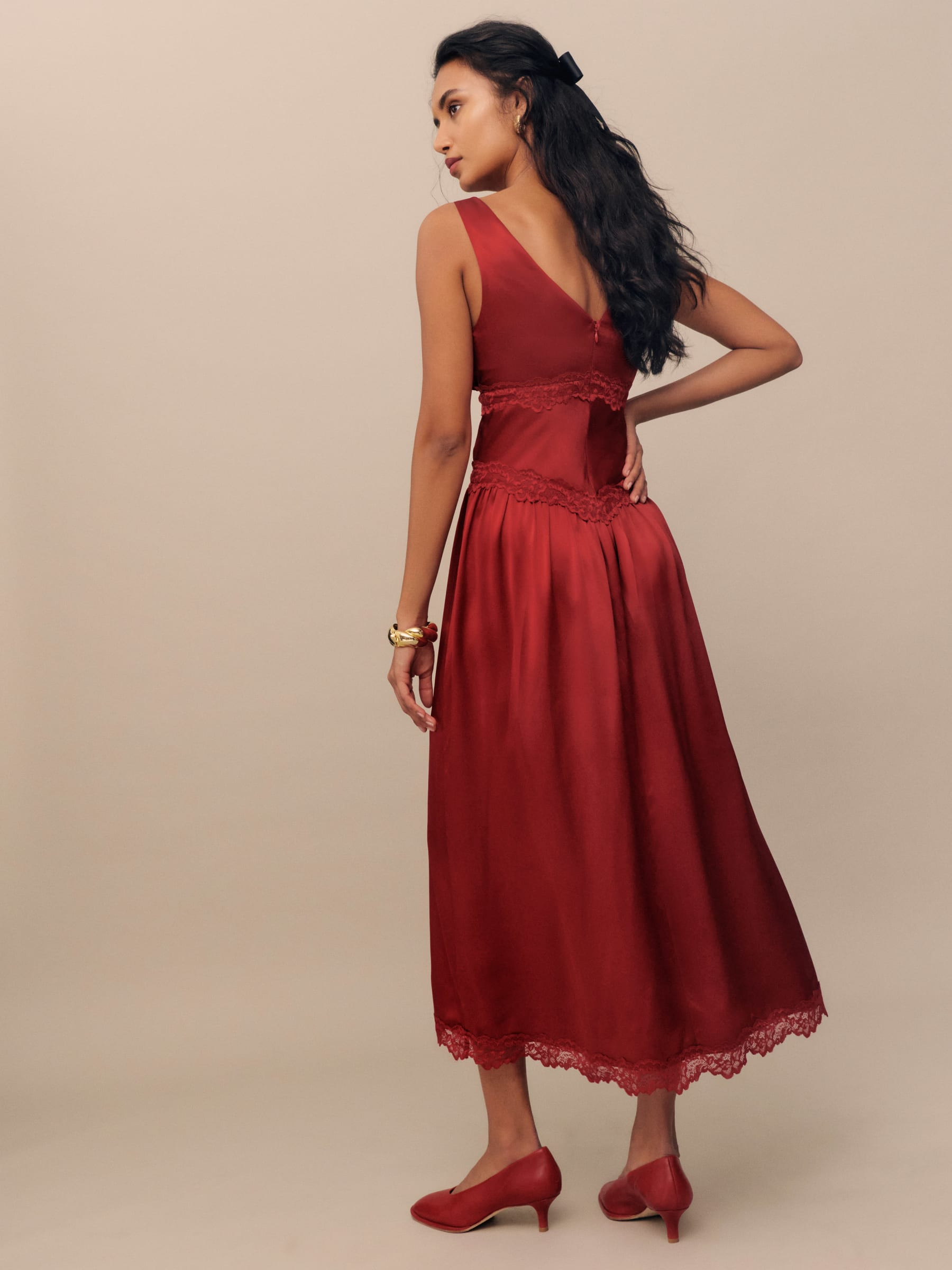 Stasia Silk Dress | Reformation (Global)